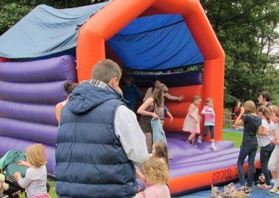 Kids on the bouncy castle!